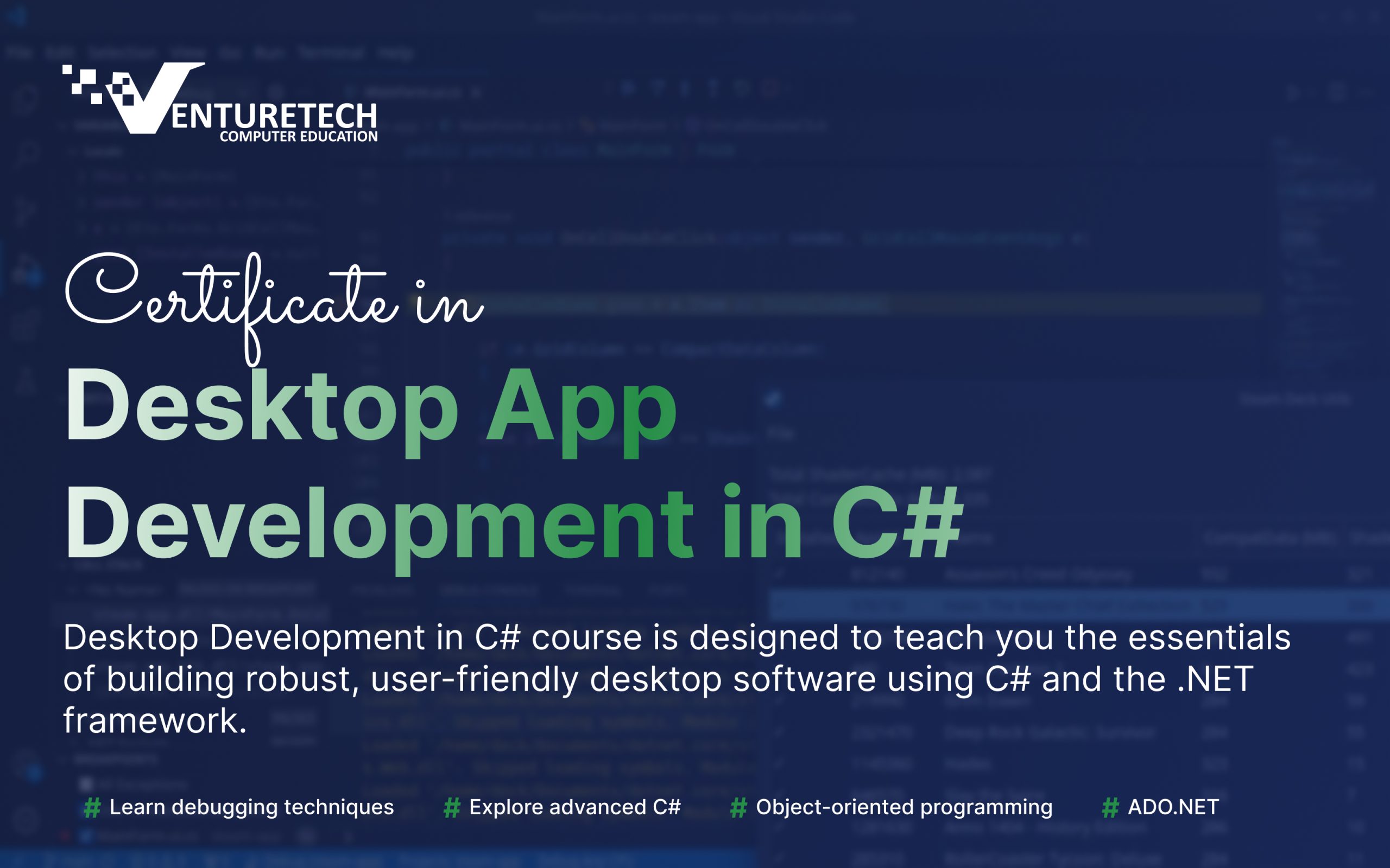 Desktop App Development in C#